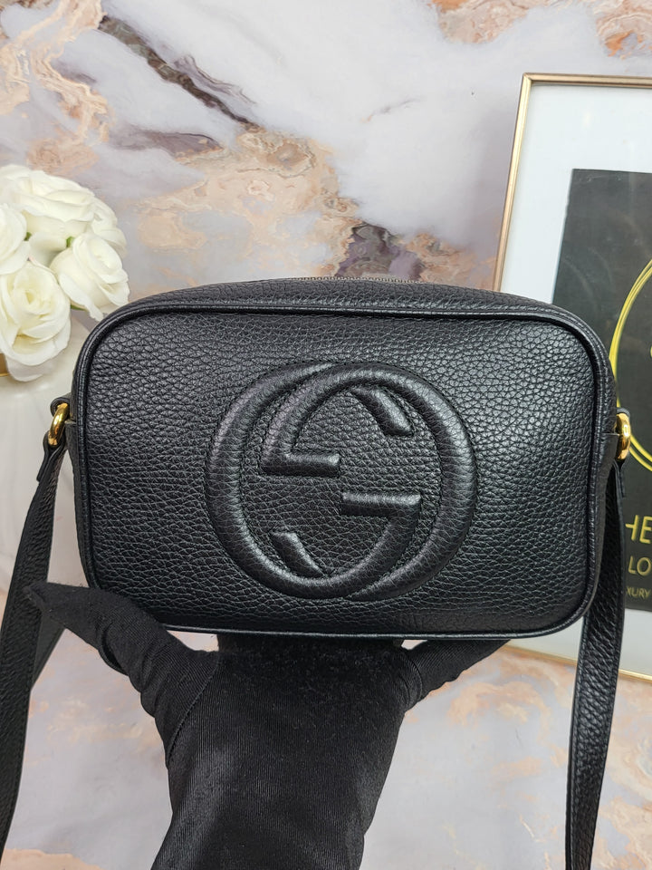 Gucci Pebbled Soho Mini Camera Bag