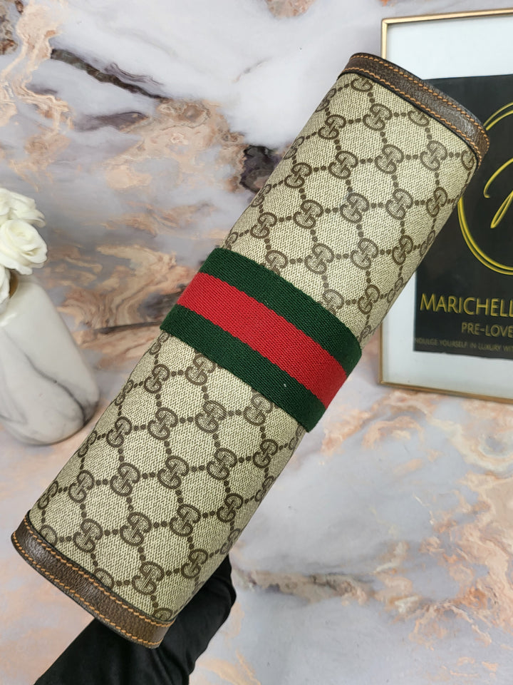 Gucci Web Sherry Line Clutch Bag