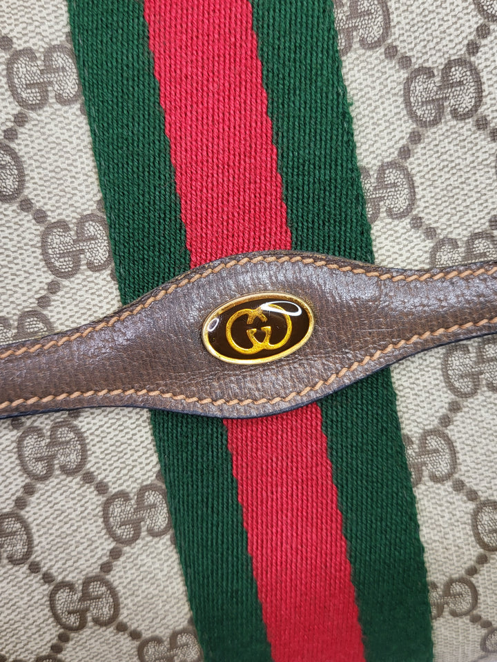 Gucci Web Sherry Line Clutch Bag