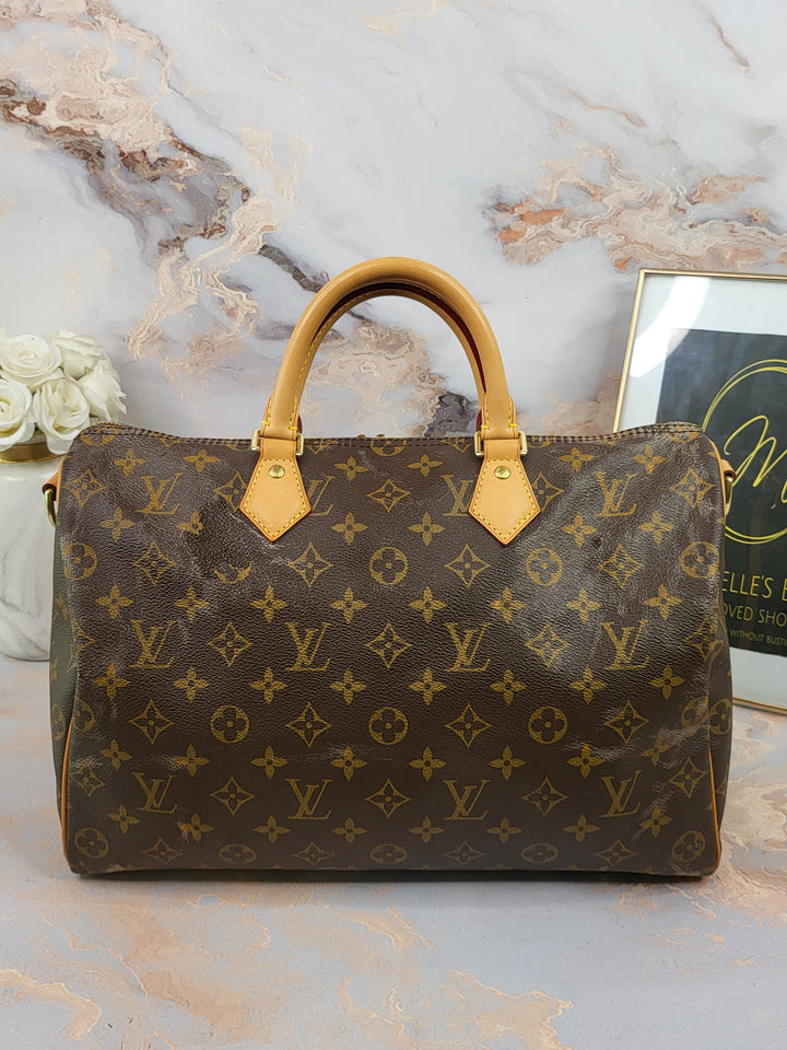 Louis Vuitton Monogram Speedy 35 Bandouliere