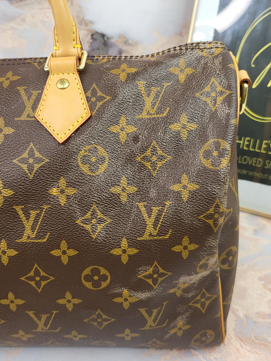 Louis Vuitton Monogram Speedy 35 Bandouliere