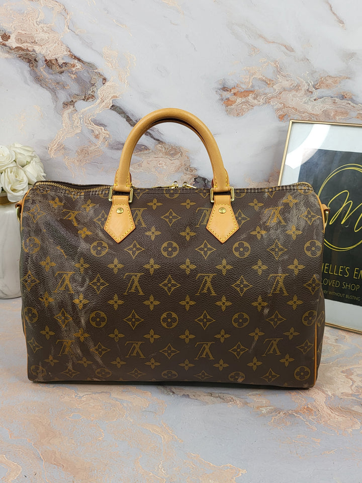 Louis Vuitton Monogram Speedy 35 Bandouliere