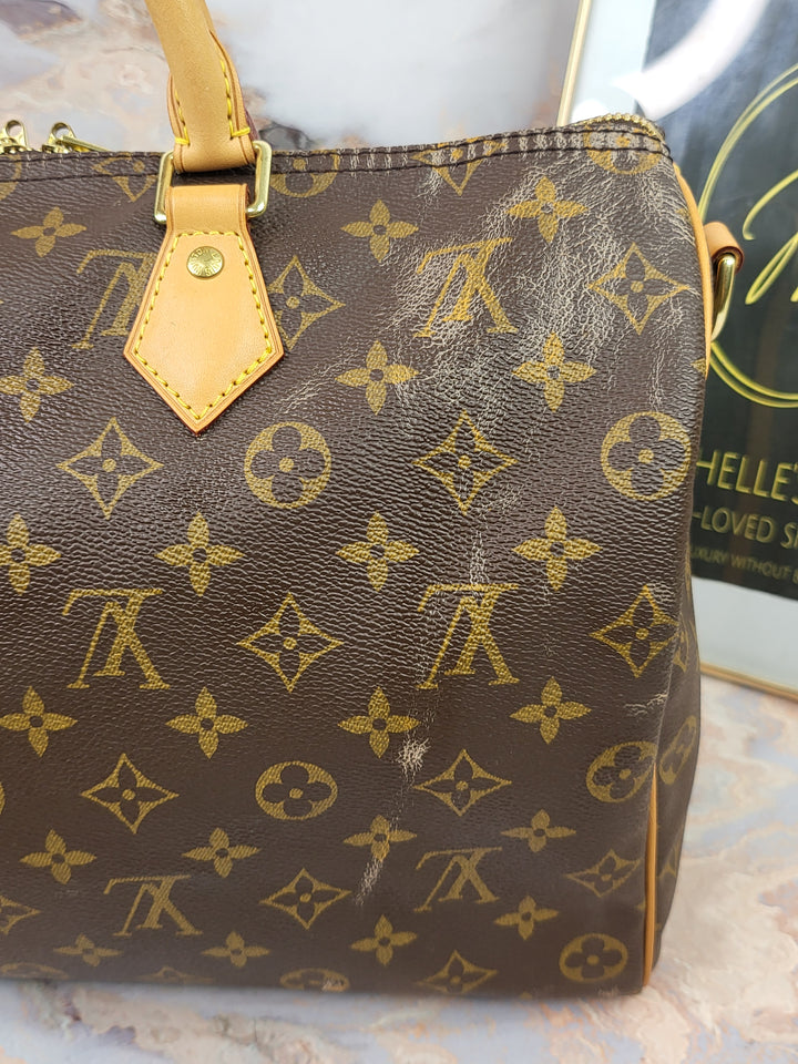 Louis Vuitton Monogram Speedy 35 Bandouliere