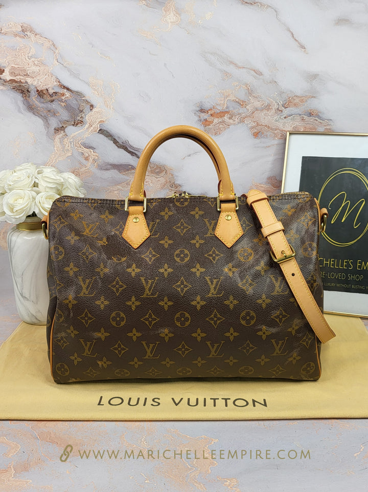 Louis Vuitton Monogram Speedy 35 Bandouliere