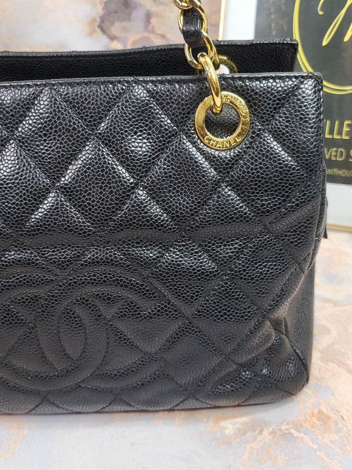 Chanel Caviar Petite Shopping Tote