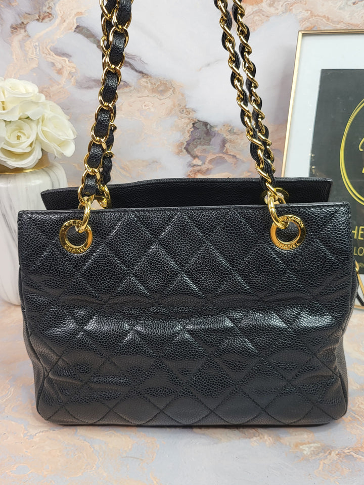 Chanel Caviar Petite Shopping Tote