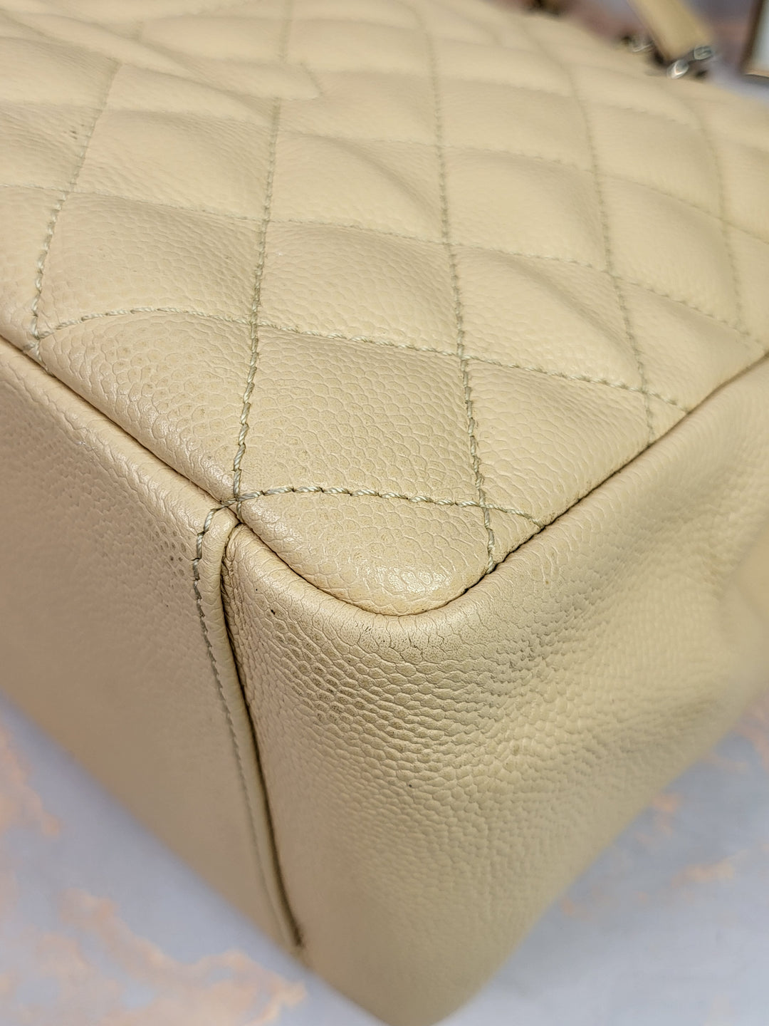 Chanel Caviar Beige Grand Shopping Tote (GST)