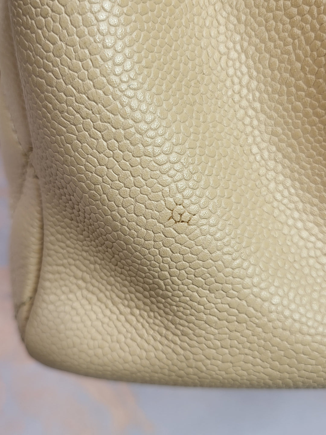 Chanel Caviar Beige Grand Shopping Tote (GST)