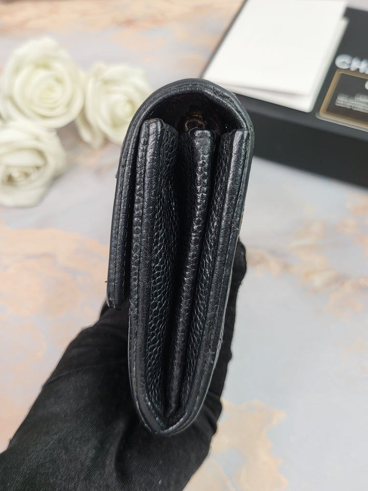 Chanel Caviar Long Wallet