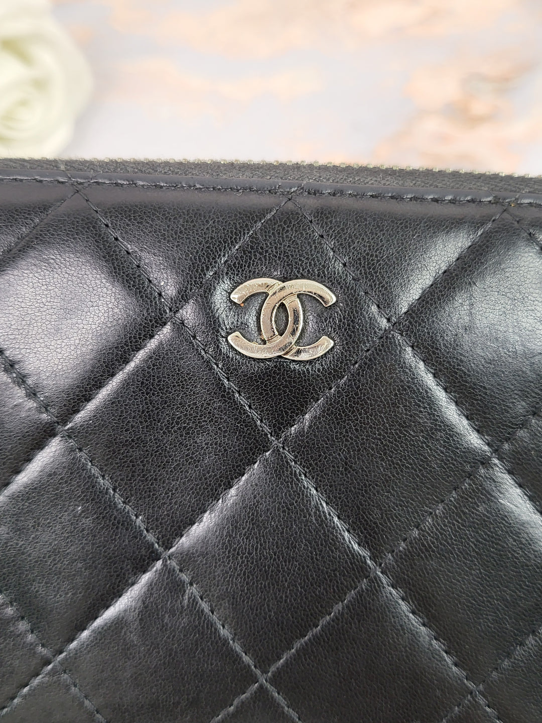 Chanel Lambskin Zippy Wallet