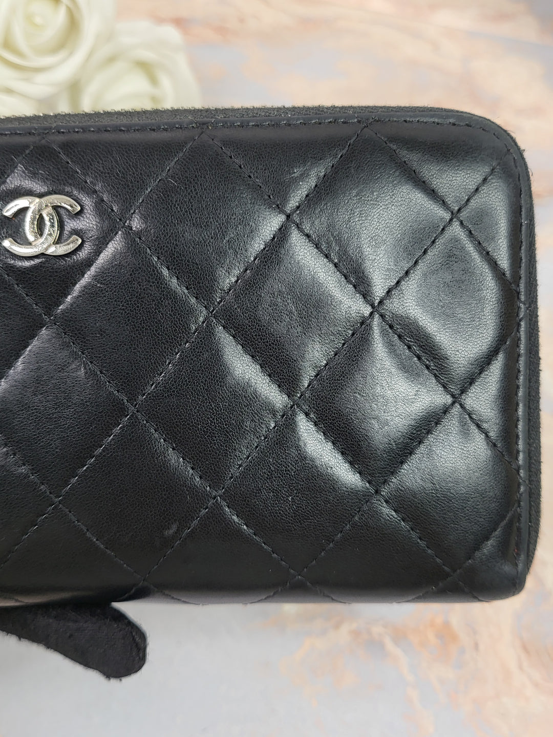 Chanel Lambskin Zippy Wallet