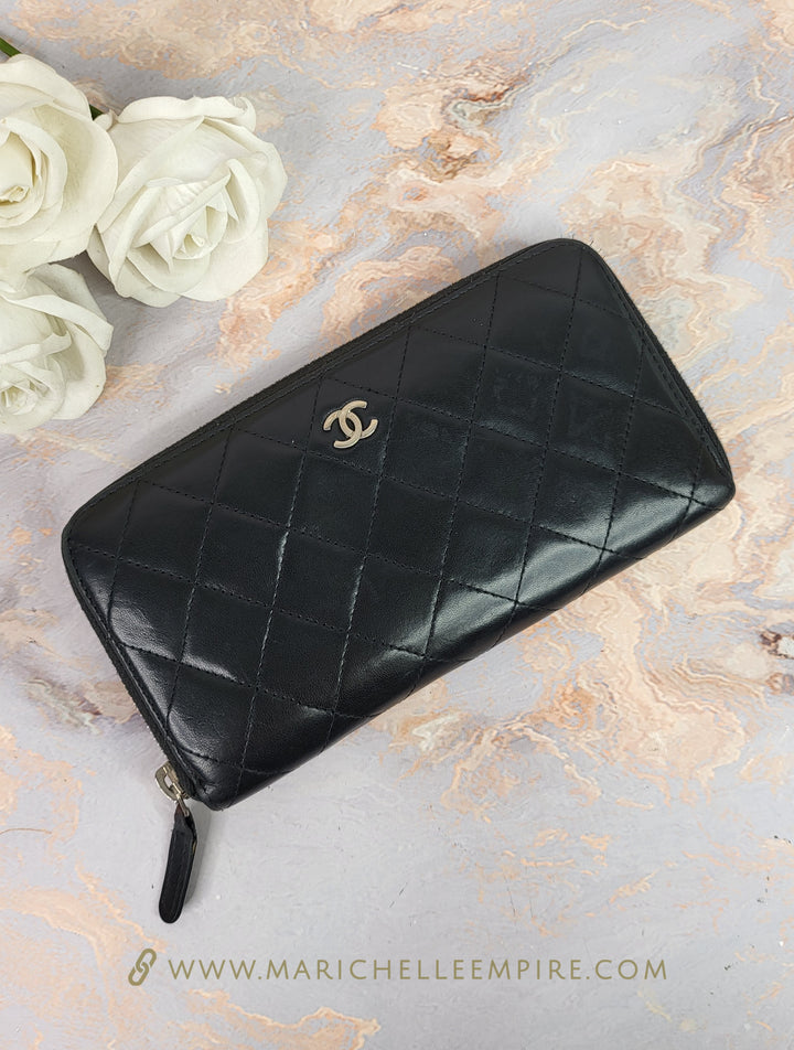 Chanel Lambskin Zippy Wallet