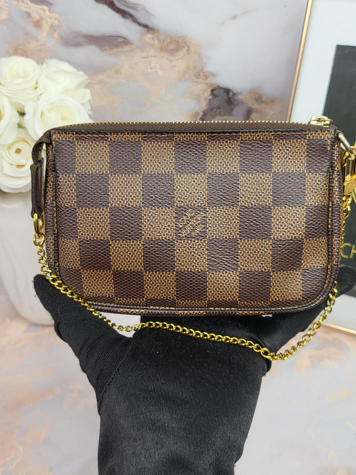 Louis Vuitton Damier Ebene Mini Pochette Accessories