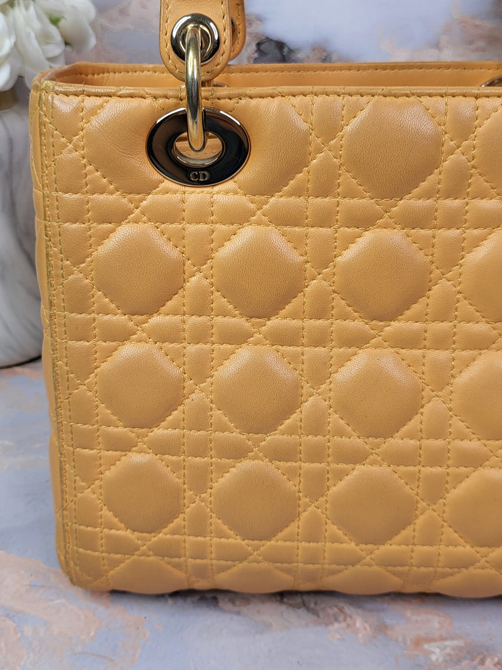 Dior Lambskin Medium Lady Dior