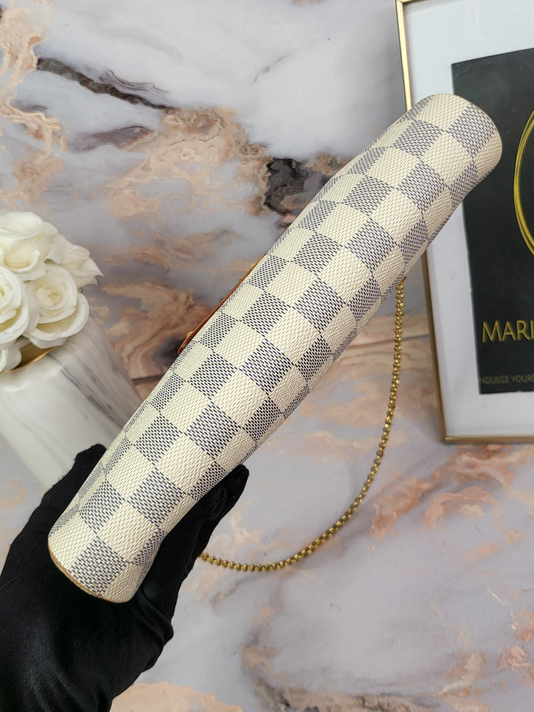 Louis Vuitton Damier Azur Eva Clutch