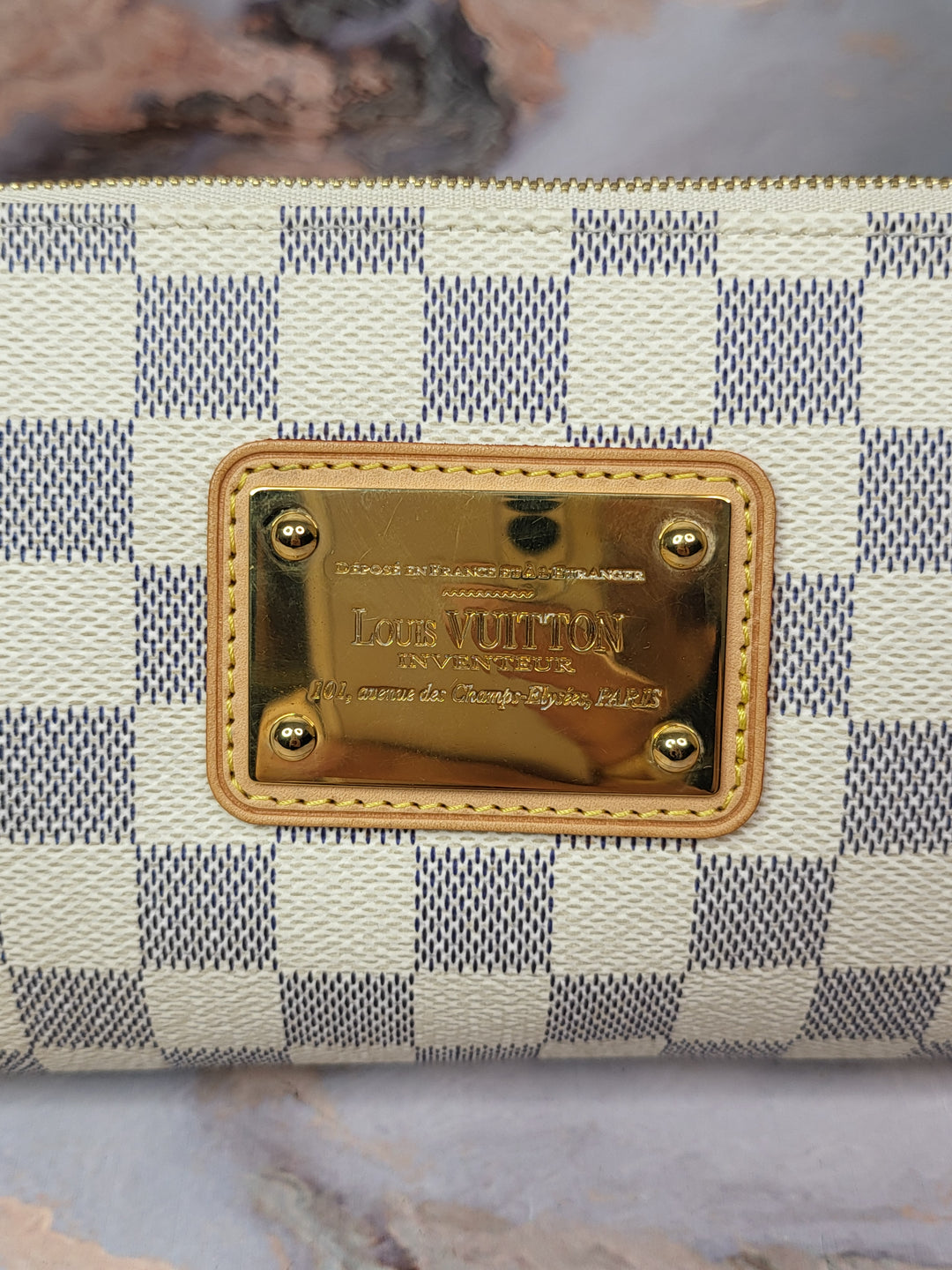 Louis Vuitton Damier Azur Eva Clutch