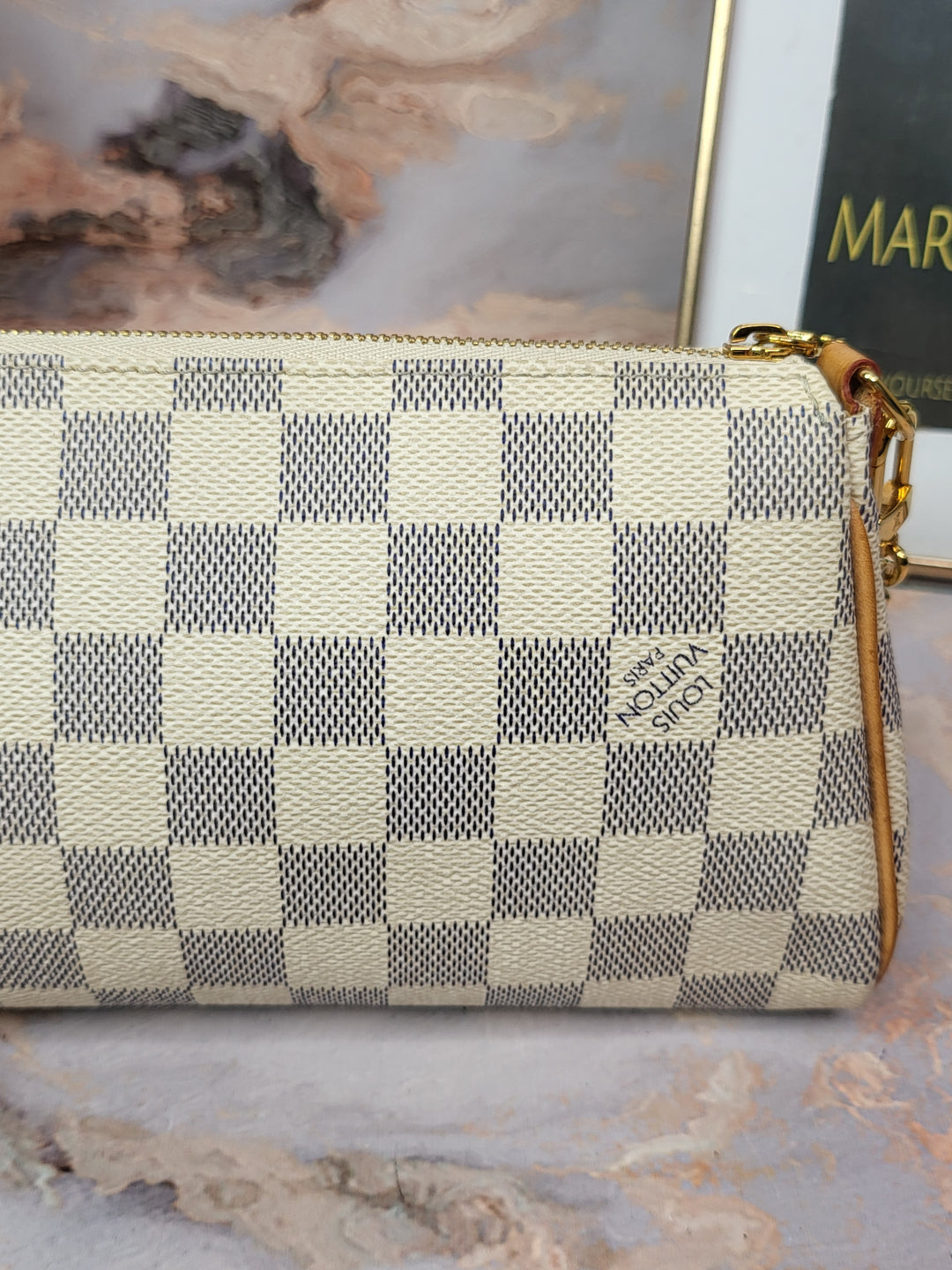 Louis Vuitton Damier Azur Eva Clutch