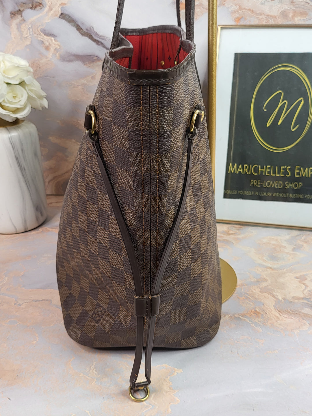 Louis Vuitton Damier Ebene Neverfull MM