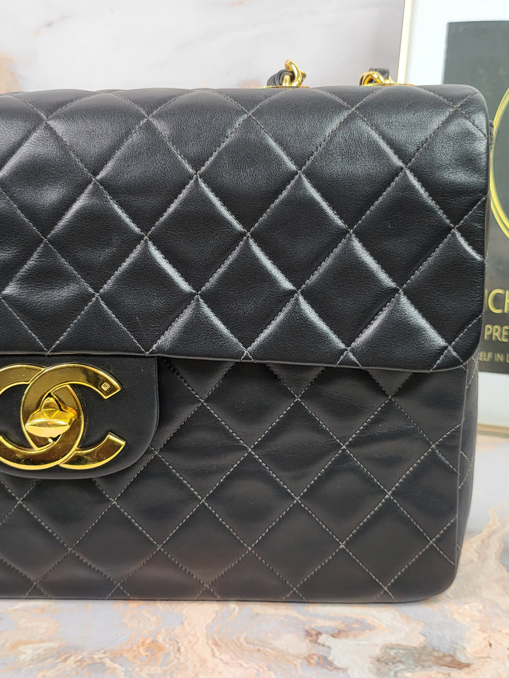 Chanel Lambskin Vintage Maxi Flap