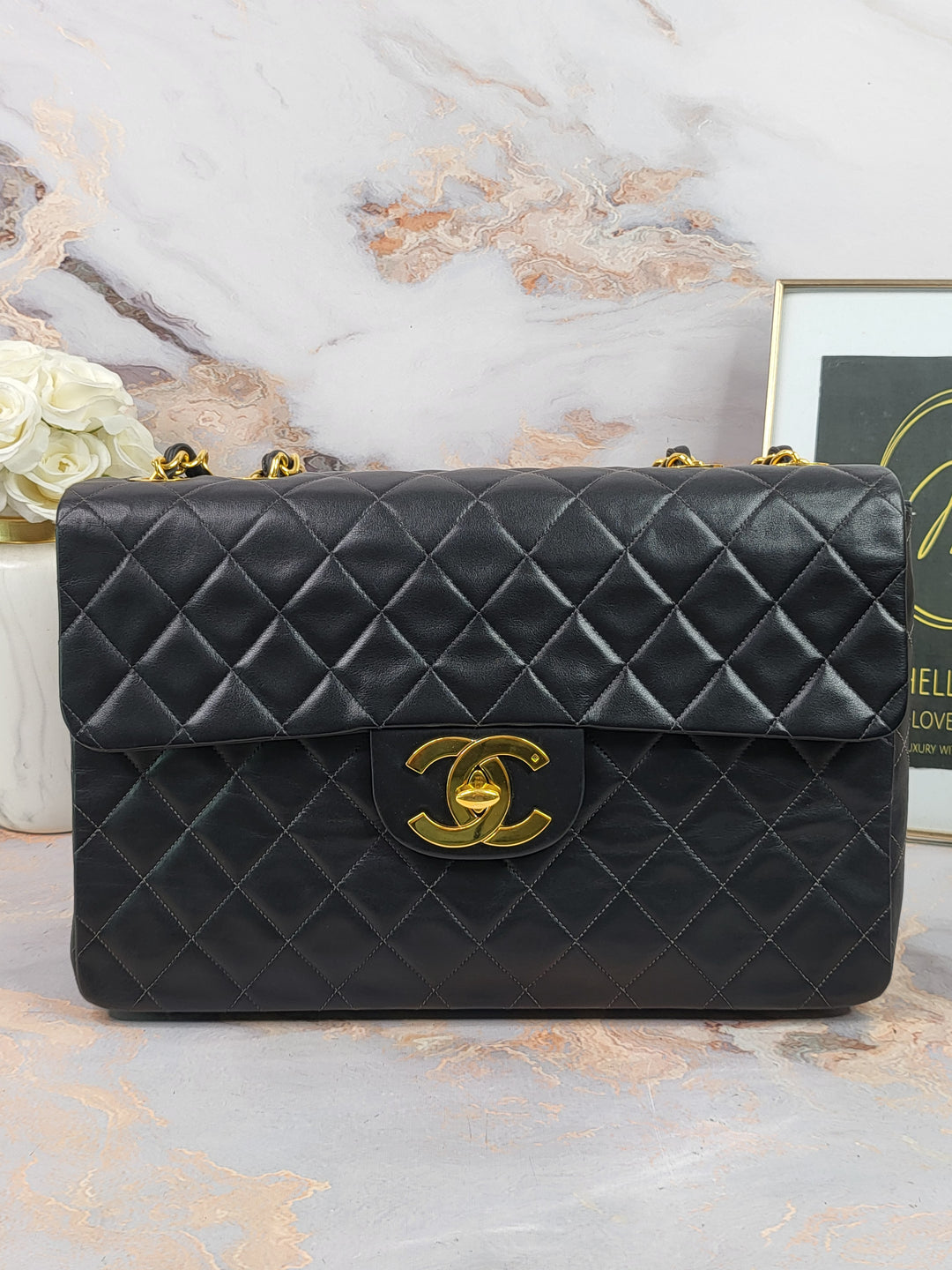 Chanel Lambskin Vintage Maxi Flap