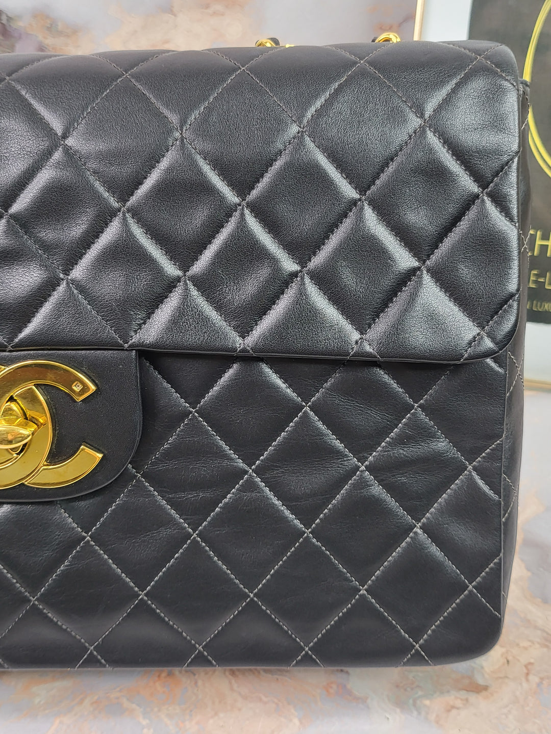 Chanel Lambskin Vintage Maxi Flap