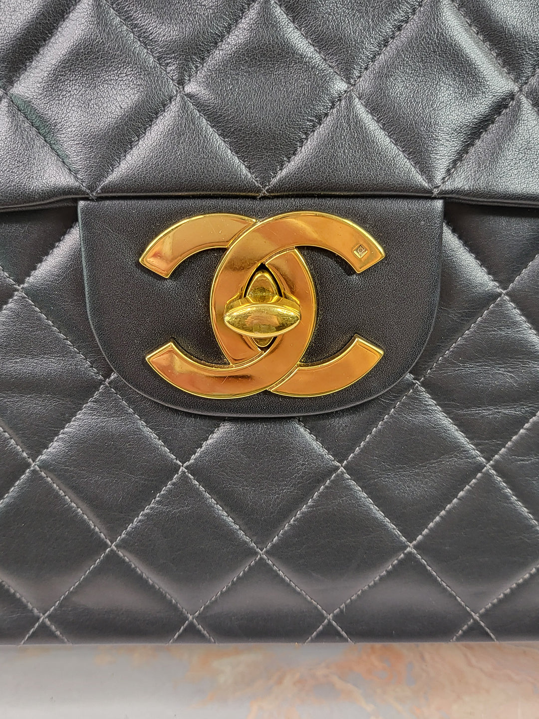 Chanel Lambskin Vintage Maxi Flap