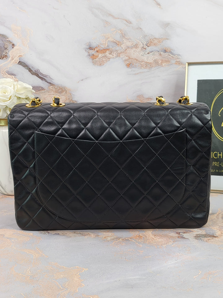 Chanel Lambskin Vintage Maxi Flap