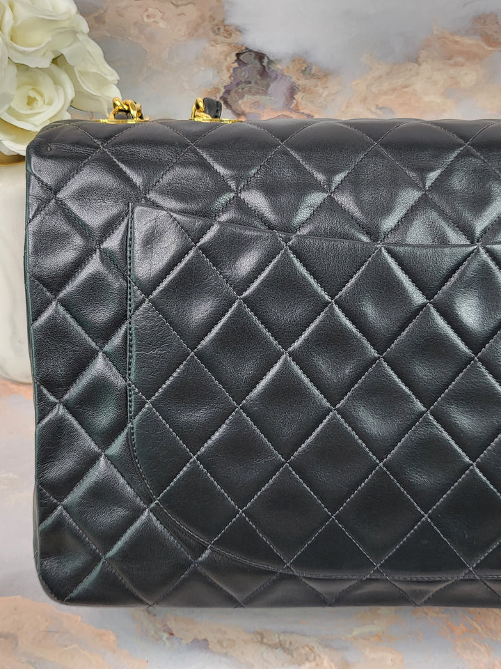 Chanel Lambskin Vintage Maxi Flap