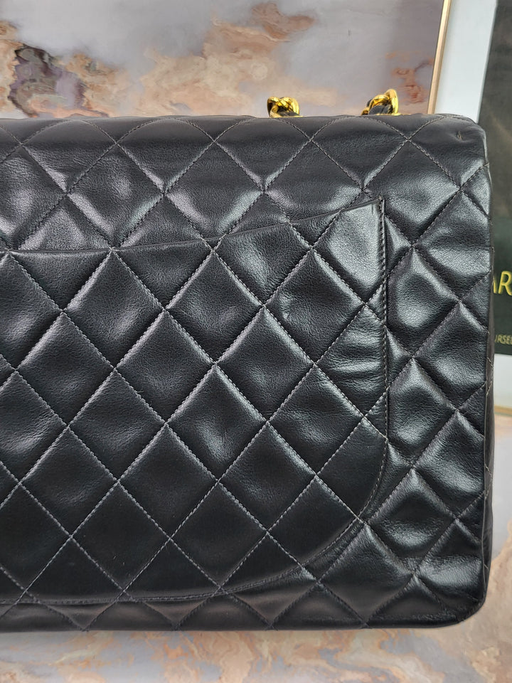 Chanel Lambskin Vintage Maxi Flap