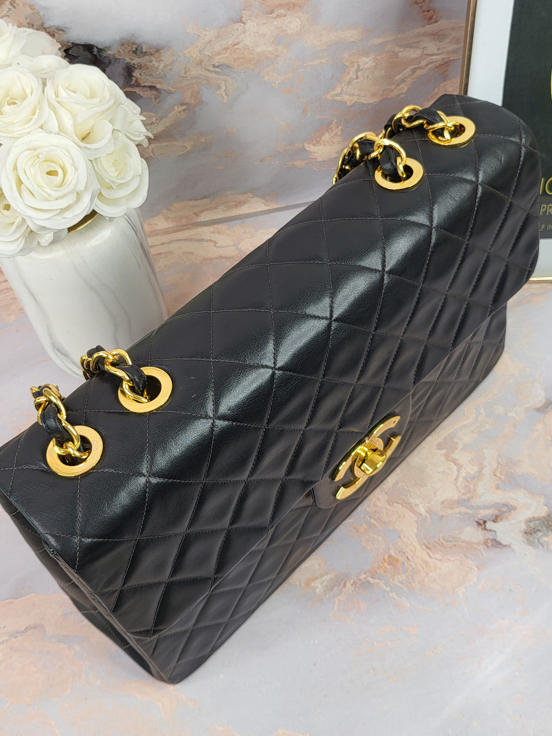 Chanel Lambskin Vintage Maxi Flap