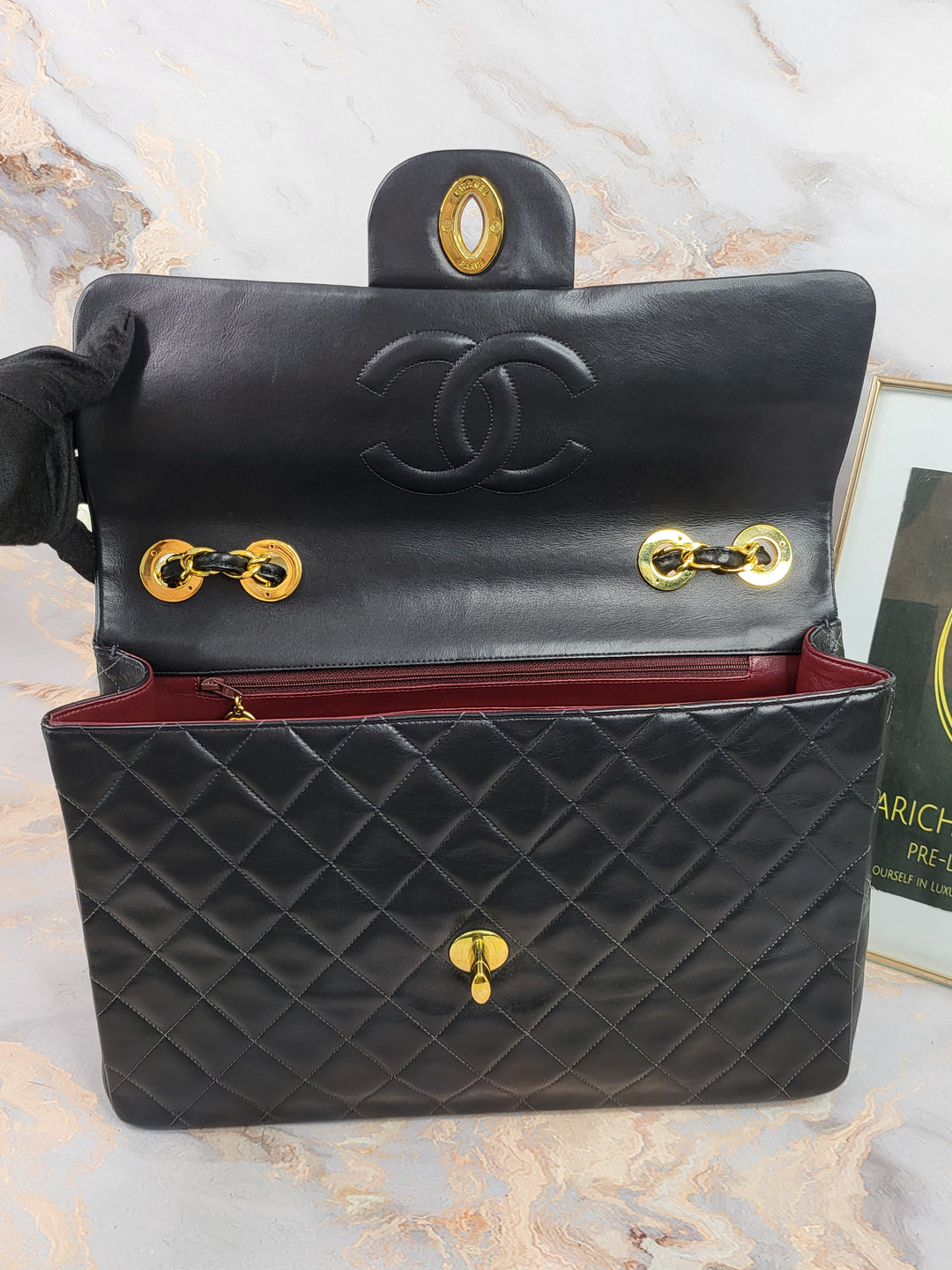 Chanel Lambskin Vintage Maxi Flap