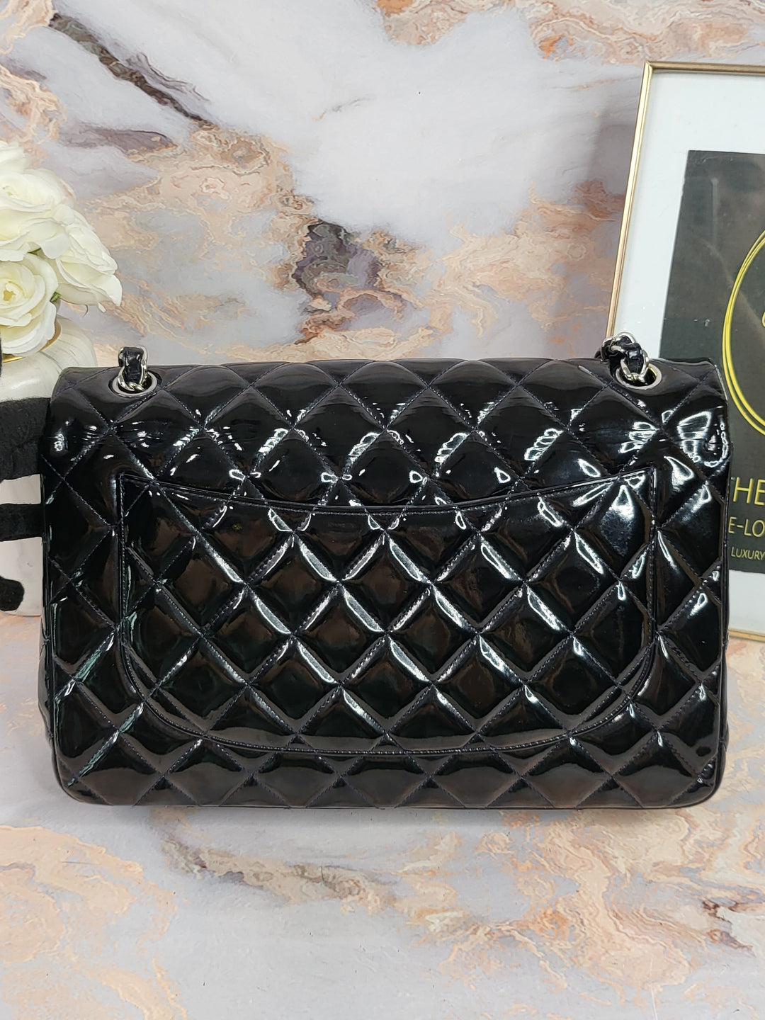 Chanel Patent Double Flap Jumbo