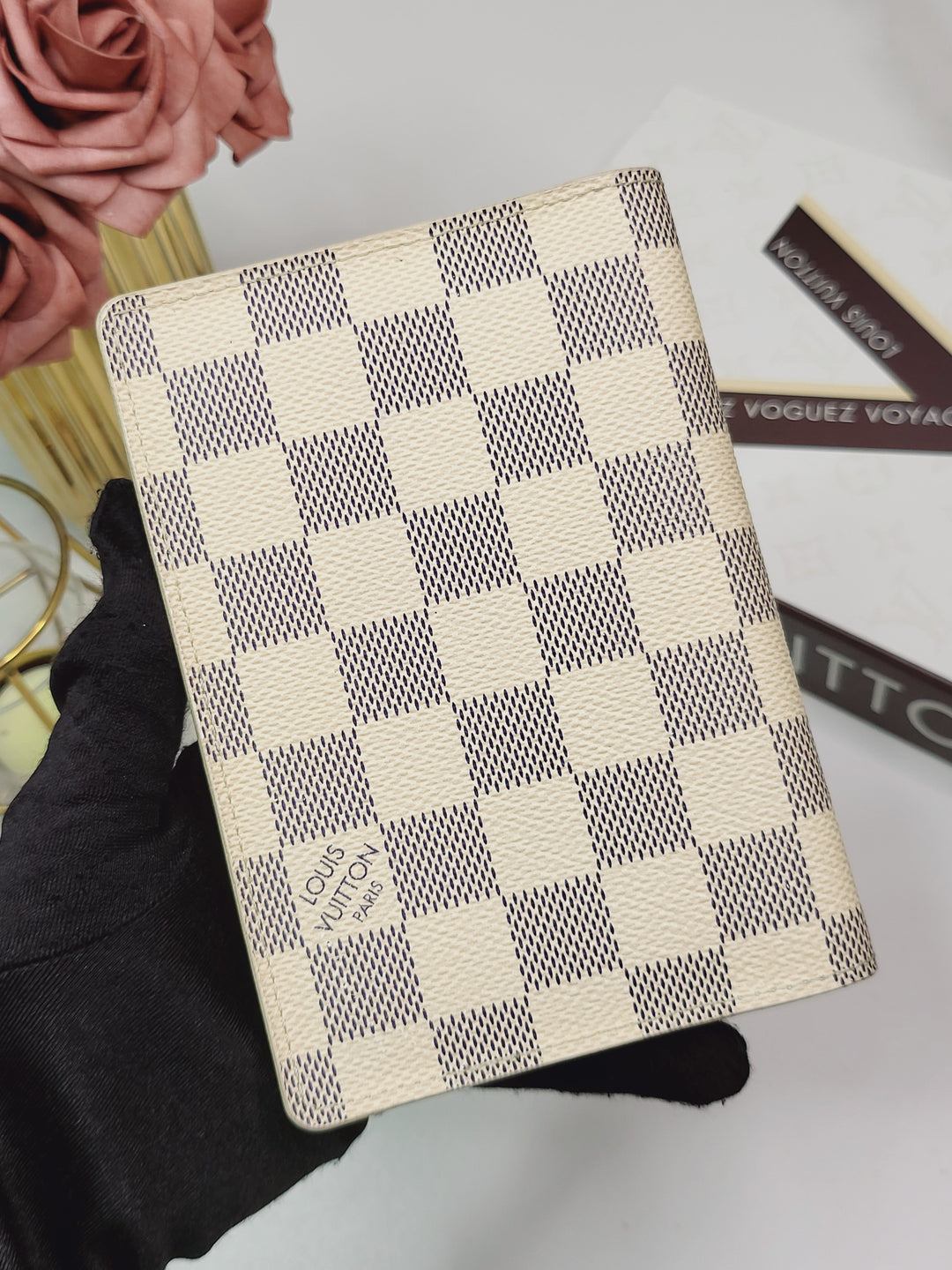 Louis Vuitton Damier Azur Passport Holder