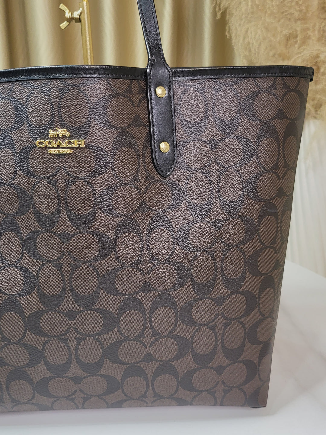 Coach Monogram Tote Bag