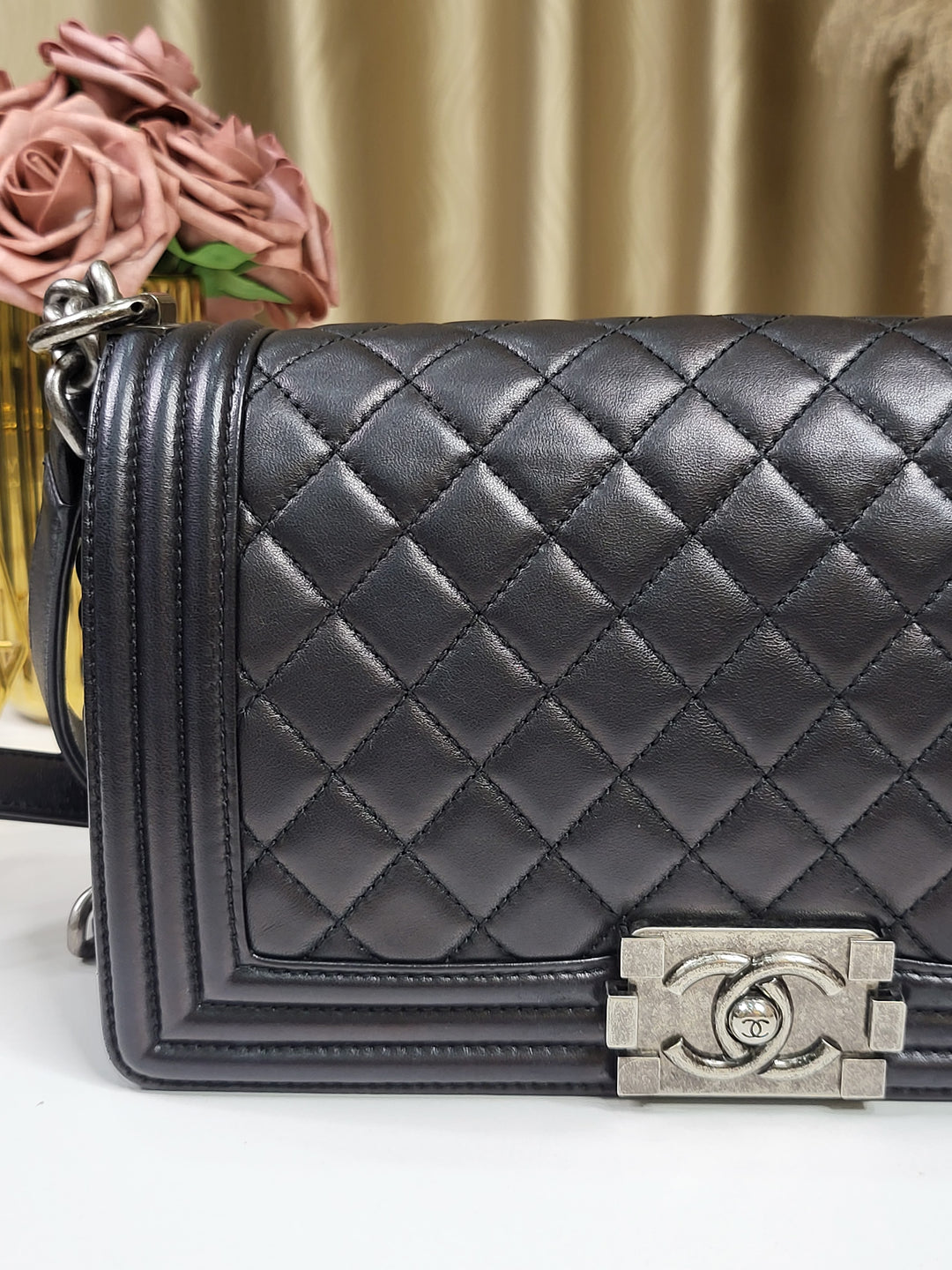 Chanel Lambskin Leboy Old Medium