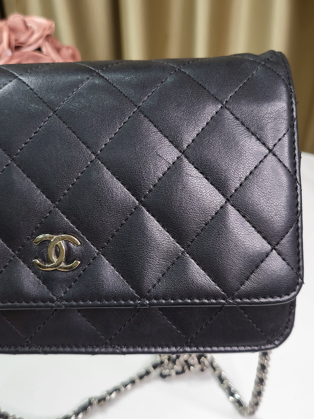 Chanel Lambskin Wallet On Chain