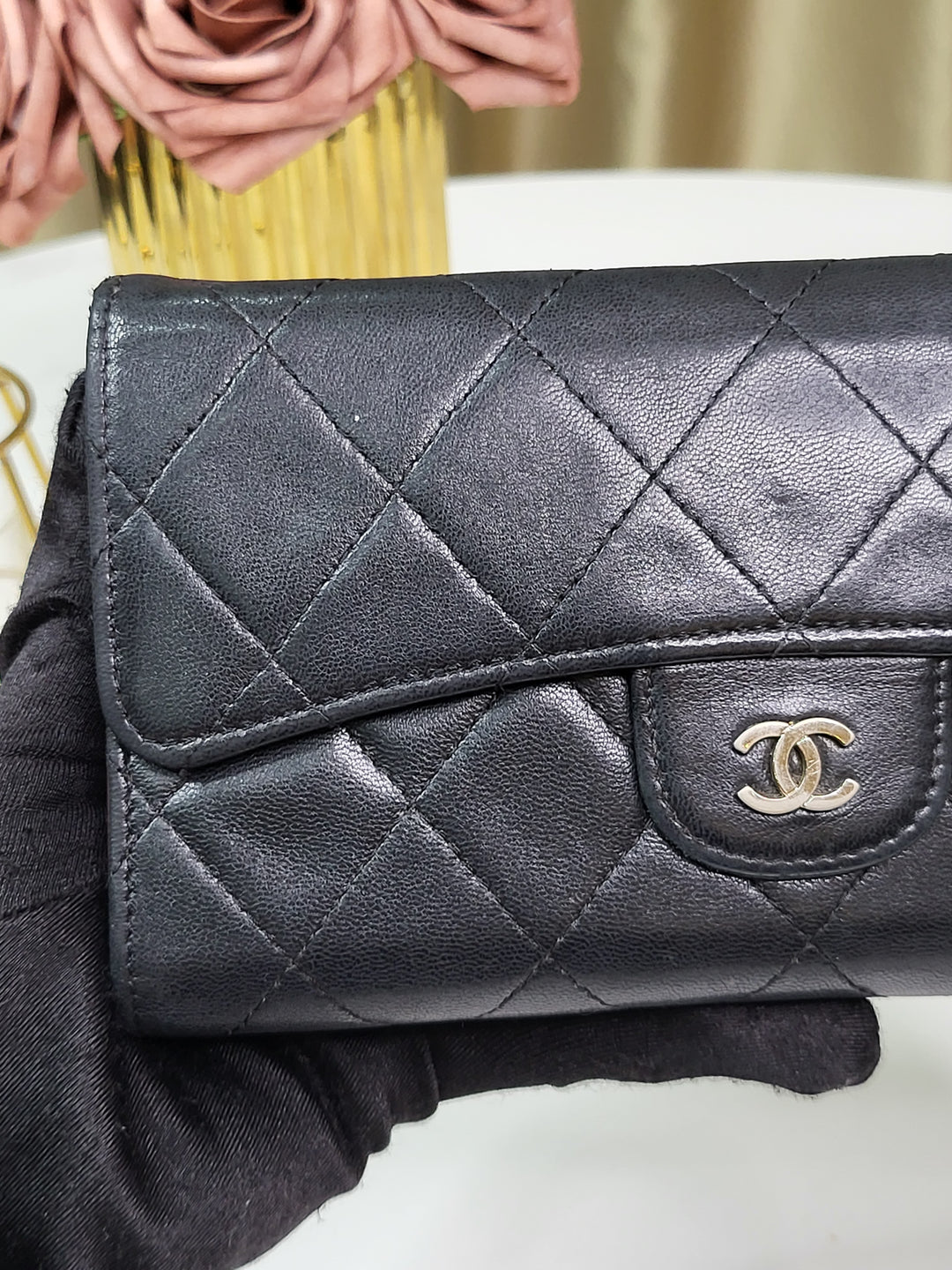 Chanel Lambskin Flap Wallet