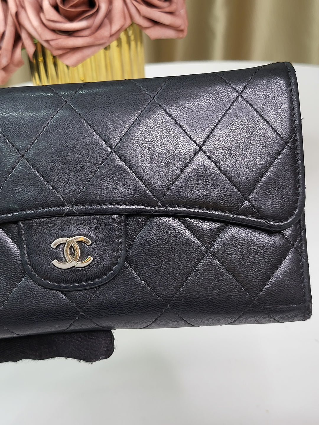 Chanel Lambskin Flap Wallet