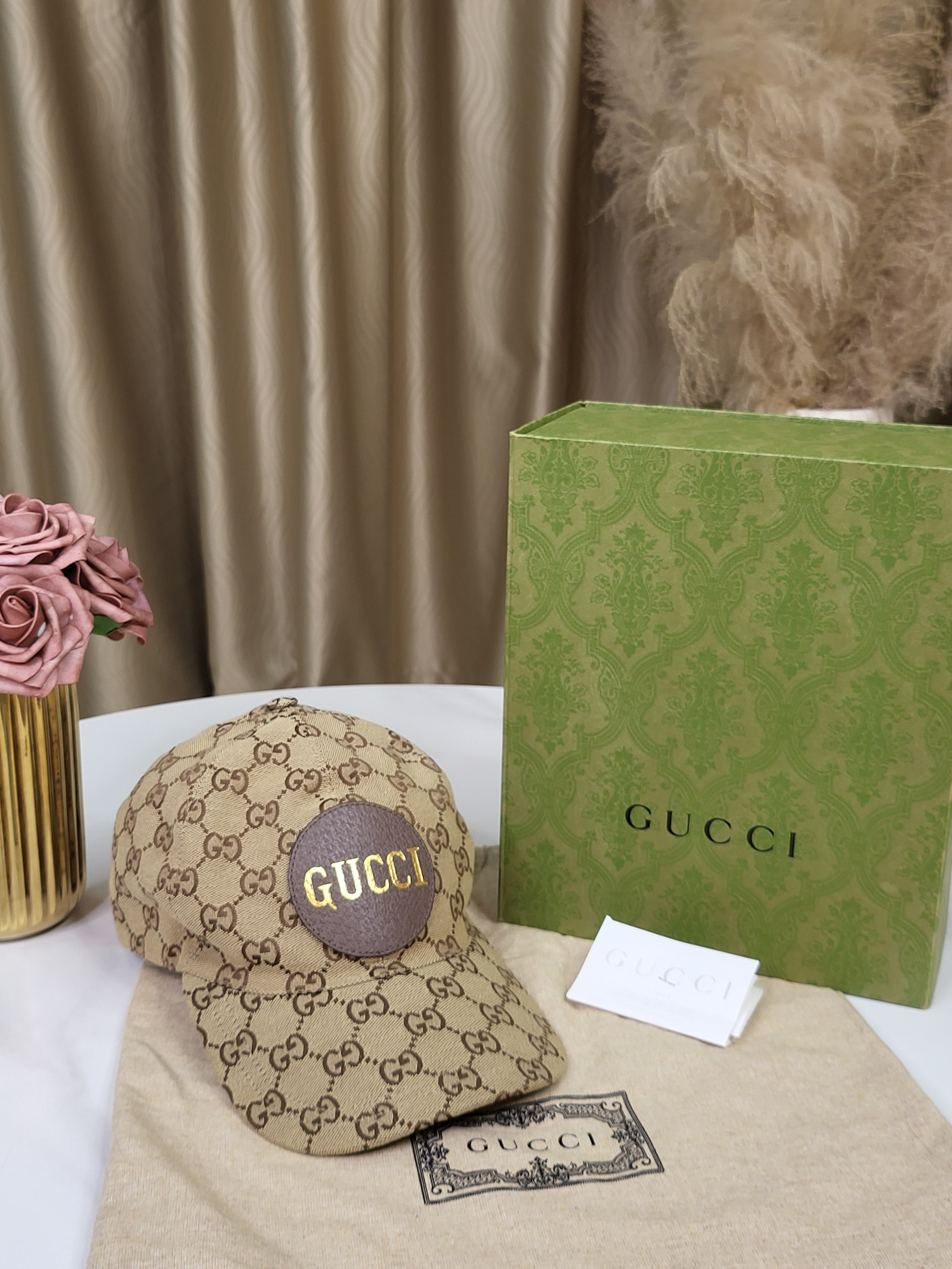 驚きの値段 Baseball Canvas GG Gucci Cap Empire Marichelle's – (58cm) #M 帽子