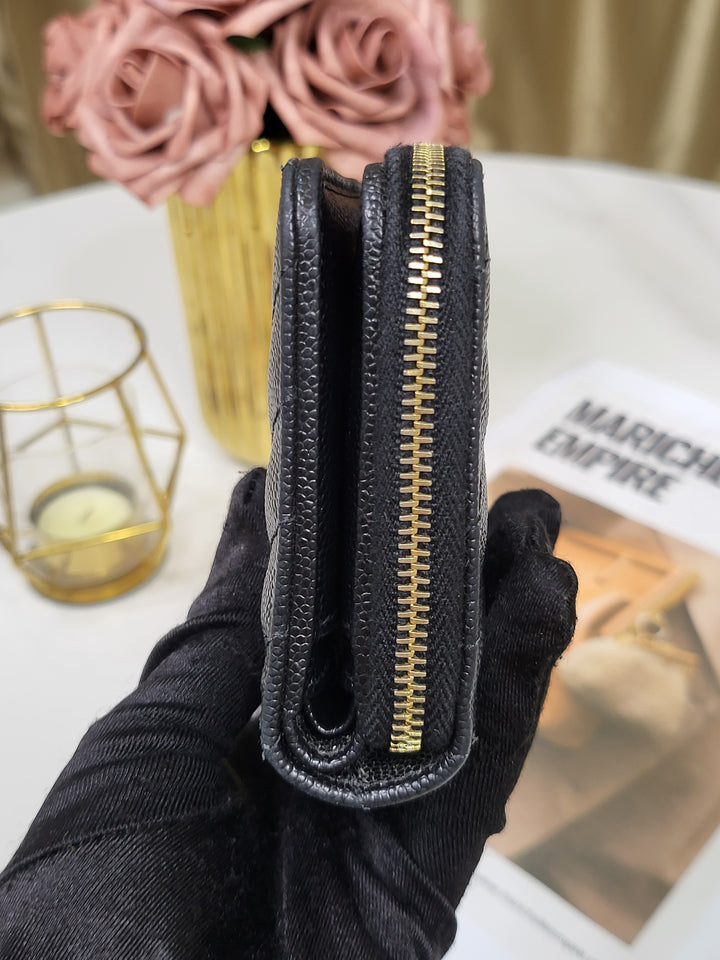 Saint Laurent Compact Zippy Wallet