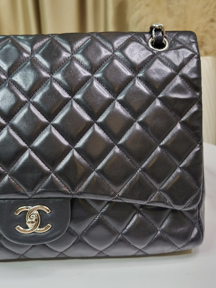 Chanel Lambskin Single Flap Jumbo SHW