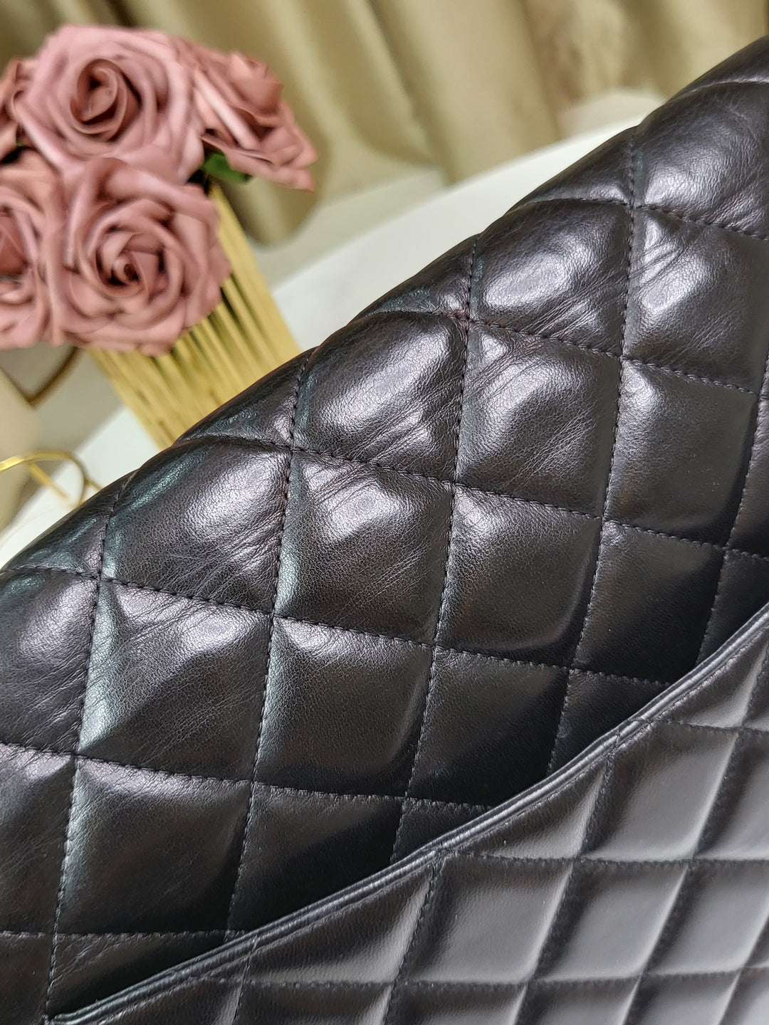 Chanel Lambskin Single Flap Jumbo SHW