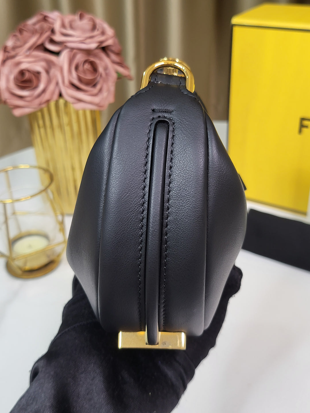 Fendi Nano Fendigraphy Hobo Charm Bag