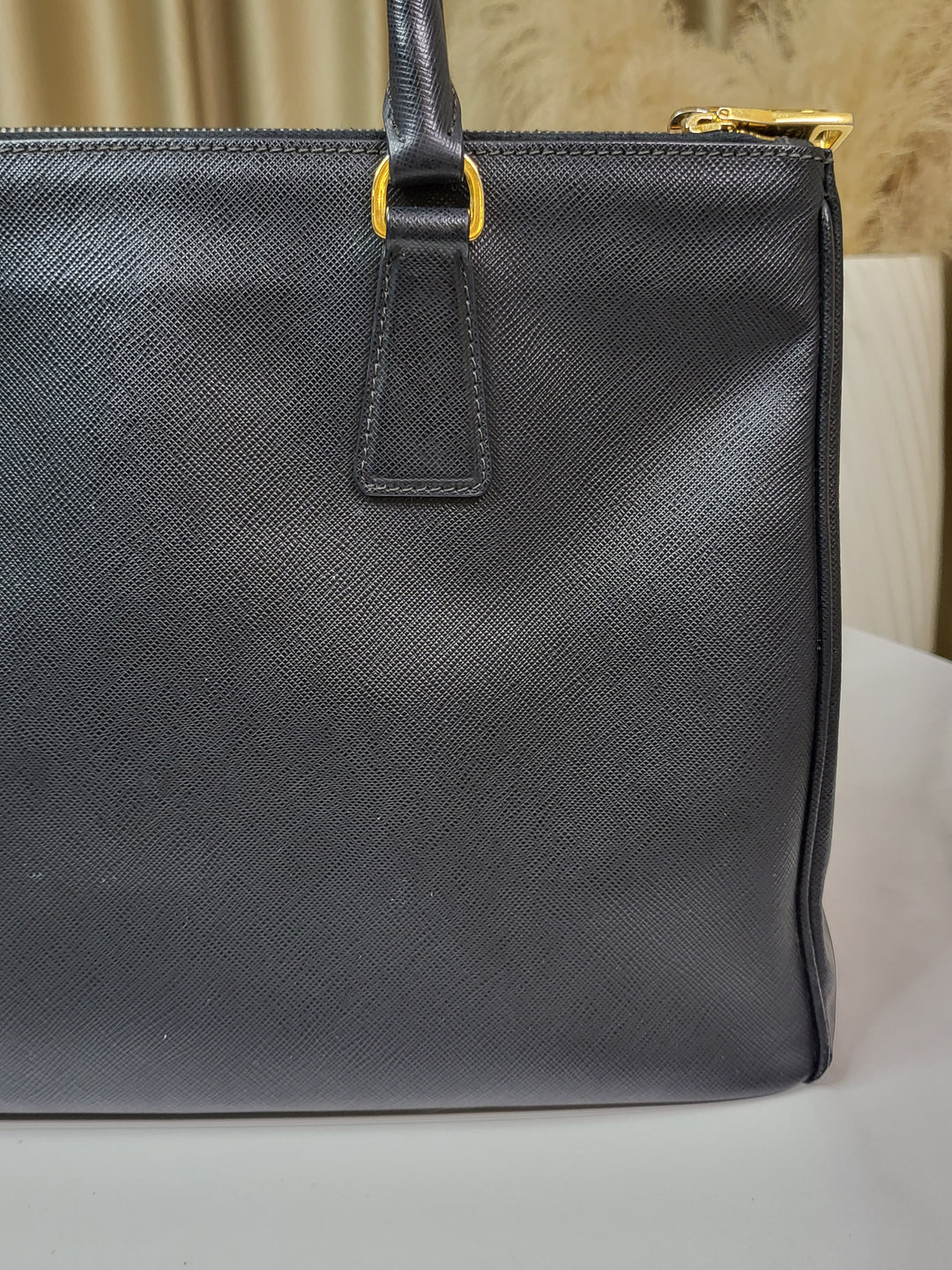 Prada Saffiano Double Zip Galleria Handbag