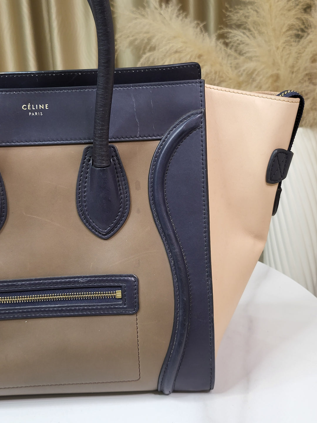 Celine Tri-Color Mini Luggage