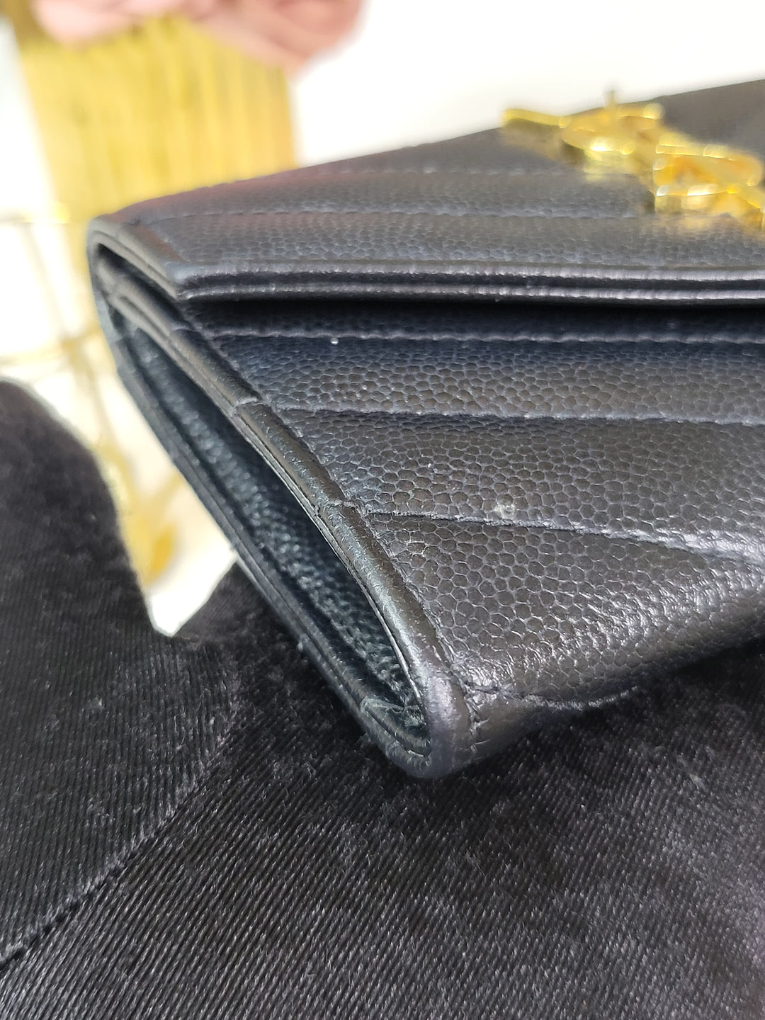 Saint Laurent Grained Envelope Wallet