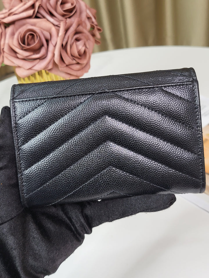 Saint Laurent Grained Envelope Wallet