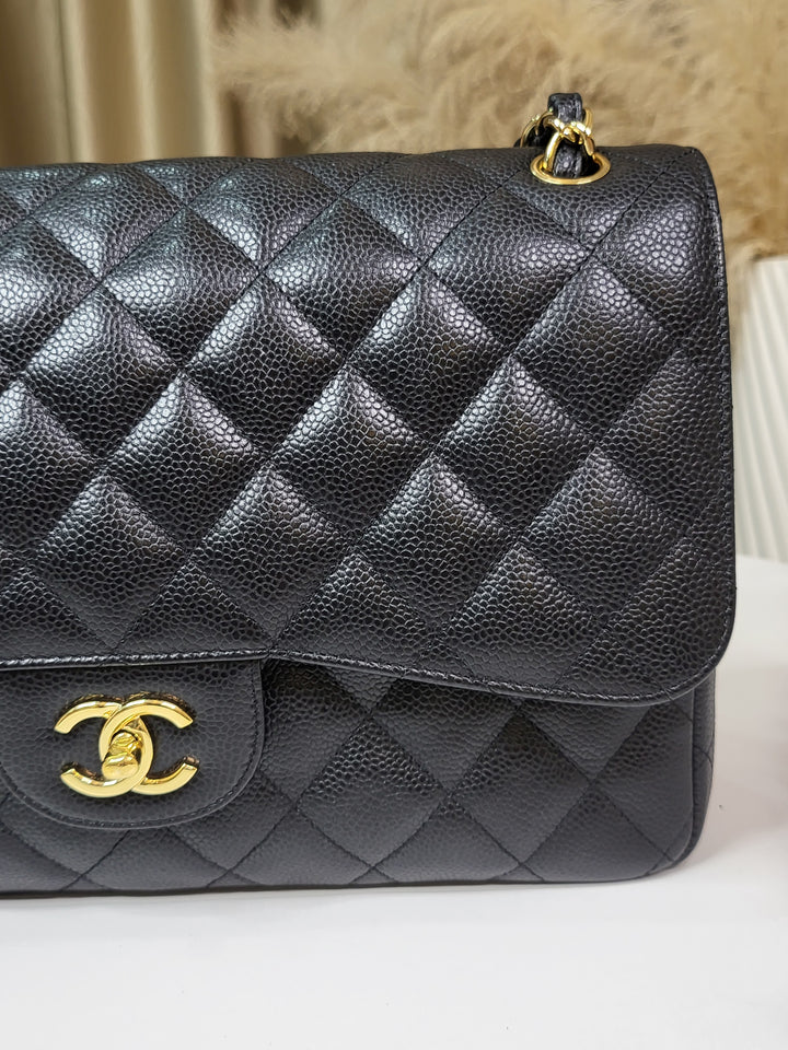 Chanel Caviar Double Flap Jumbo