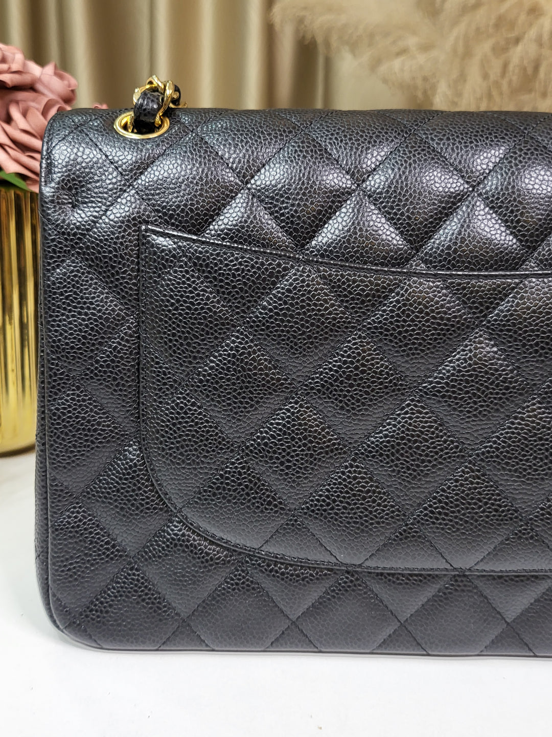 Chanel Caviar Double Flap Jumbo