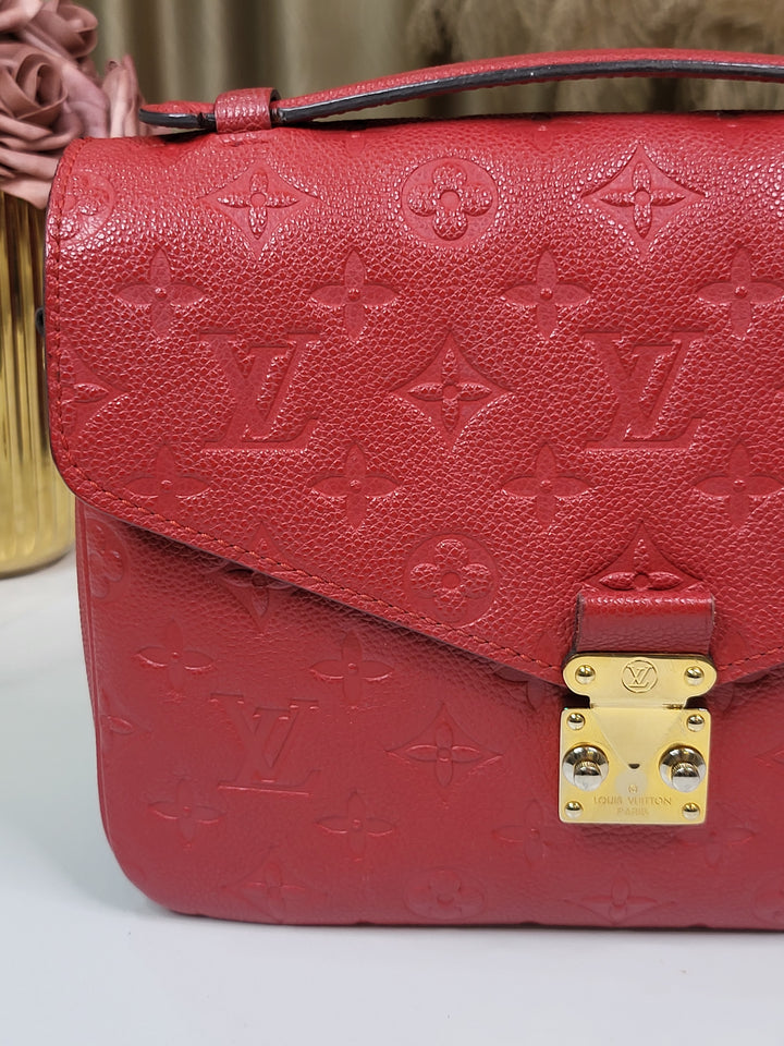 Louis Vuitton Empreinte Pochette Metis Cerise